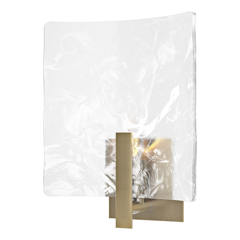 Hubbardton Forge 201310-SKT-86-YR0699 One Light Bath Sconce, Modern Brass