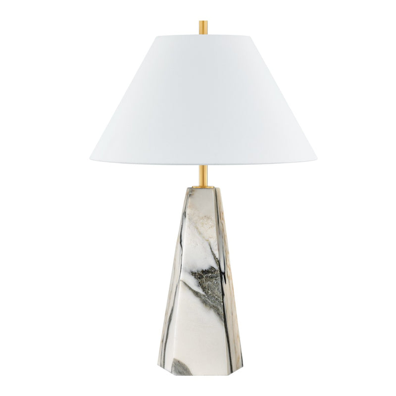 Hudson Valley L1328-AGB One Light Table Lamp, Aged Brass