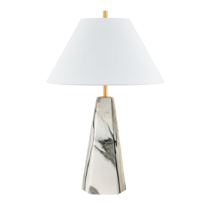 Hudson Valley L1328-AGB One Light Table Lamp, Aged Brass