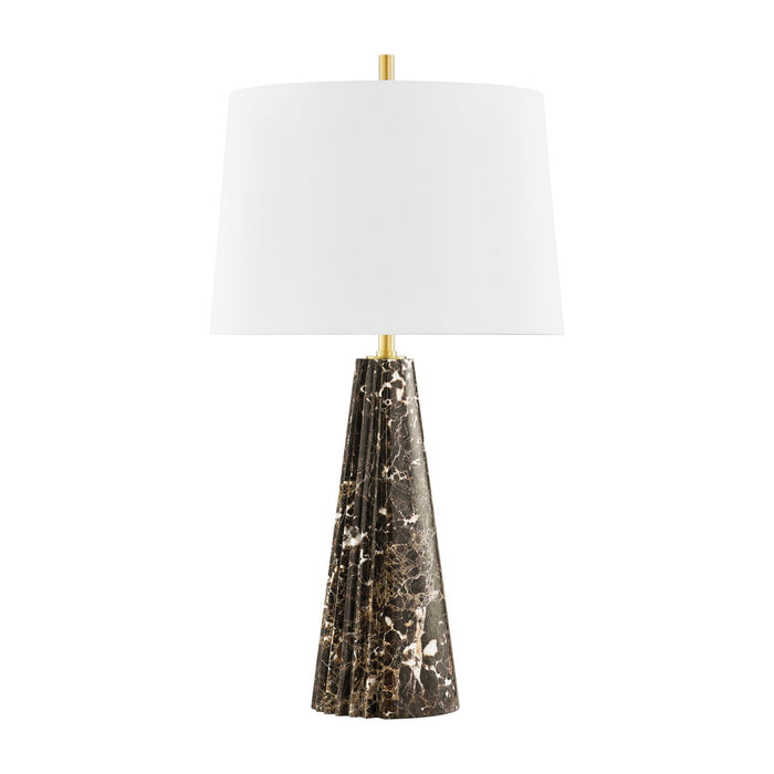 Hudson Valley L3630-AGB One Light Table Lamp, Aged Brass