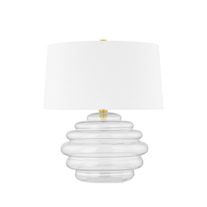 Hudson Valley L4523-AGB One Light Table Lamp, Aged Brass