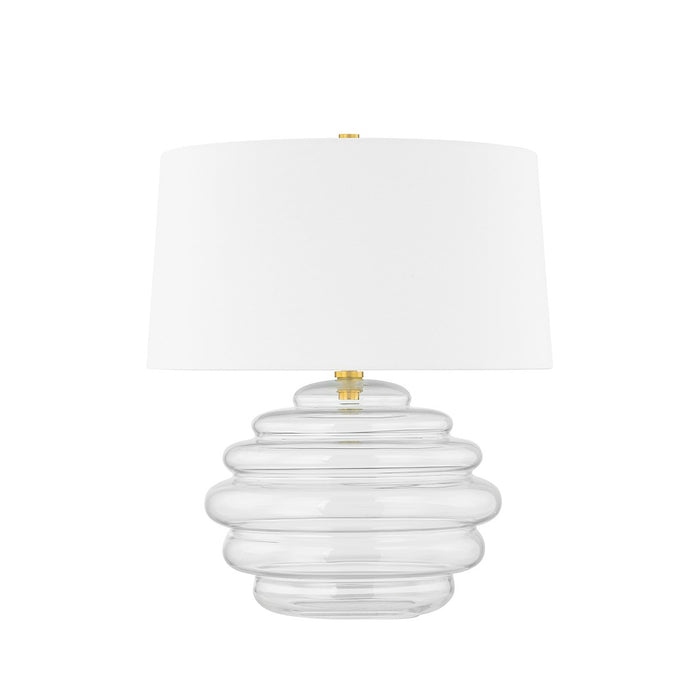 Hudson Valley L4523-AGB One Light Table Lamp, Aged Brass