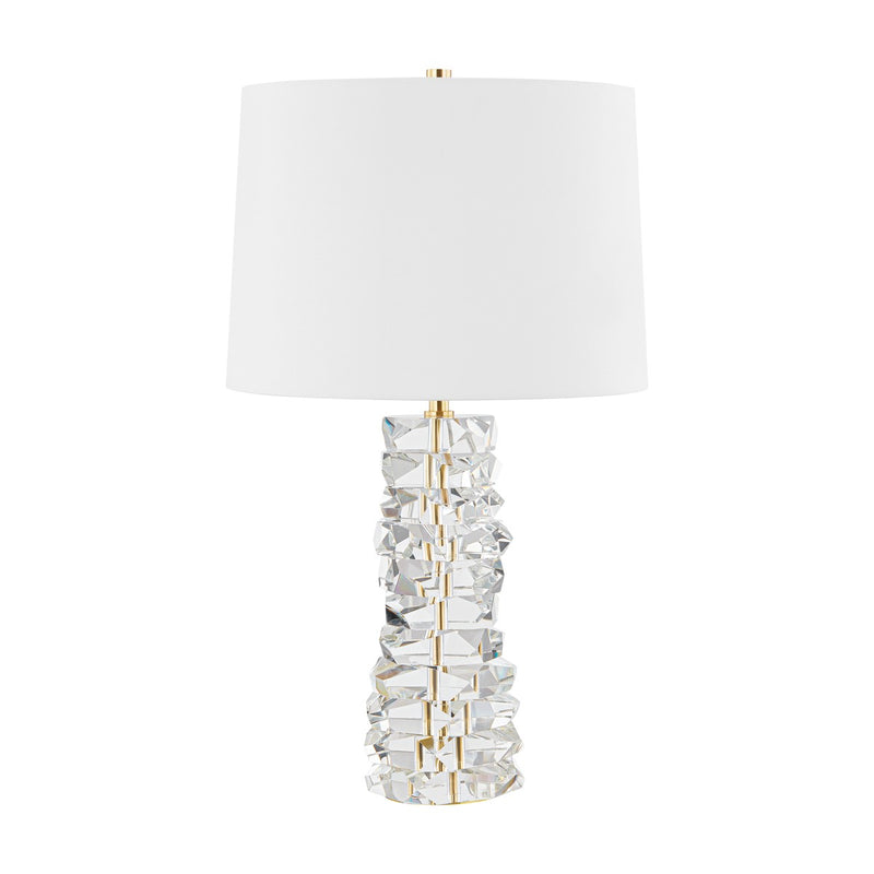 Hudson Valley L5929-AGB One Light Table Lamp, Aged Brass