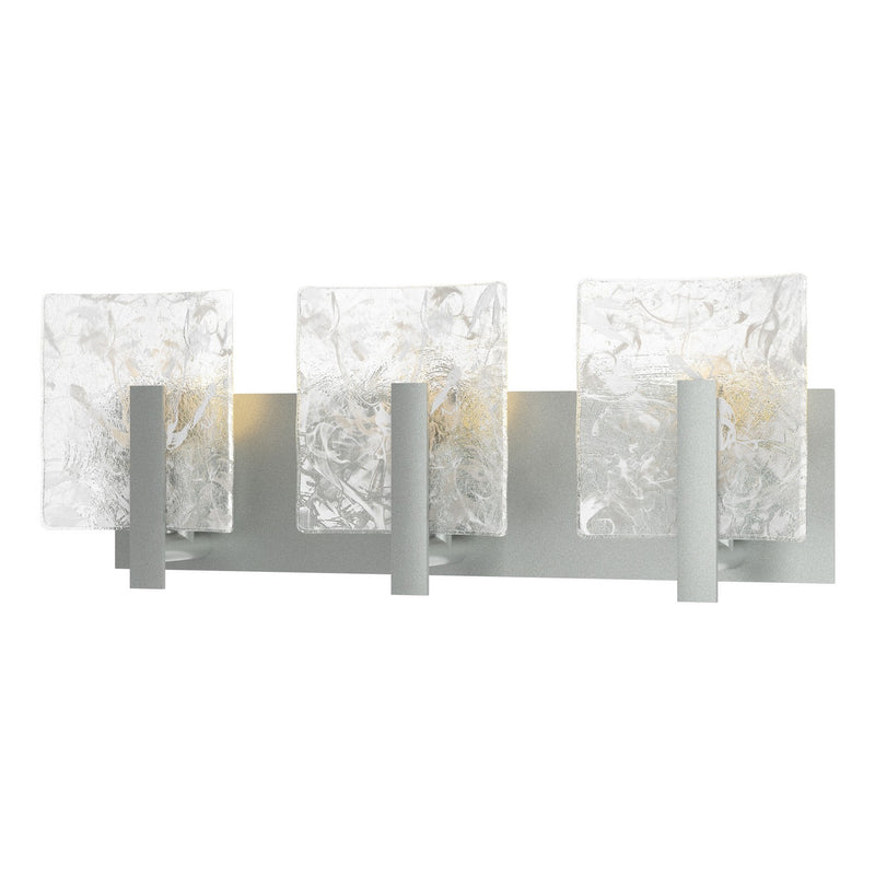Hubbardton Forge 201312-SKT-82-YR0719 Three Light Bath Sconce, Vintage Platinum