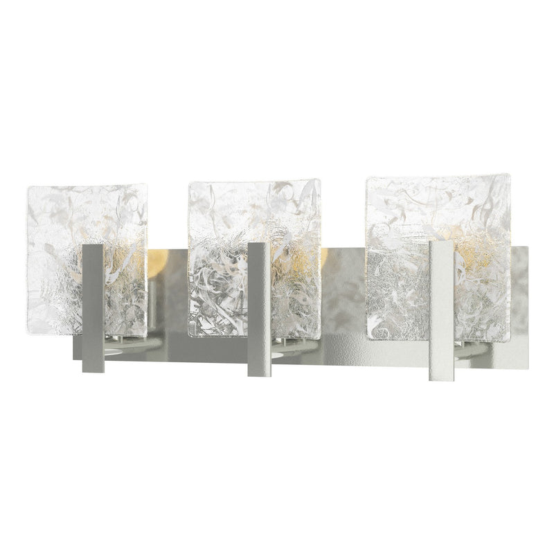 Hubbardton Forge 201312-SKT-85-YR0719 Three Light Bath Sconce, Sterling