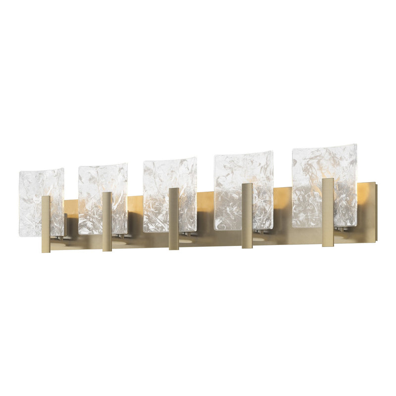 Hubbardton Forge 201313-SKT-86-YR0719 Five Light Bath Sconce, Modern Brass