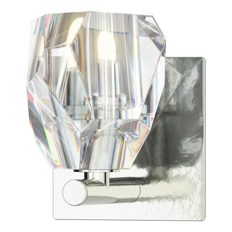 Hubbardton Forge 201320-SKT-85-CR One Light Bath Sconce, Sterling