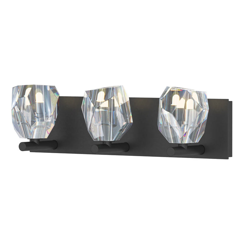 Hubbardton Forge 201322-SKT-10-CR Three Light Bath Sconce, Black