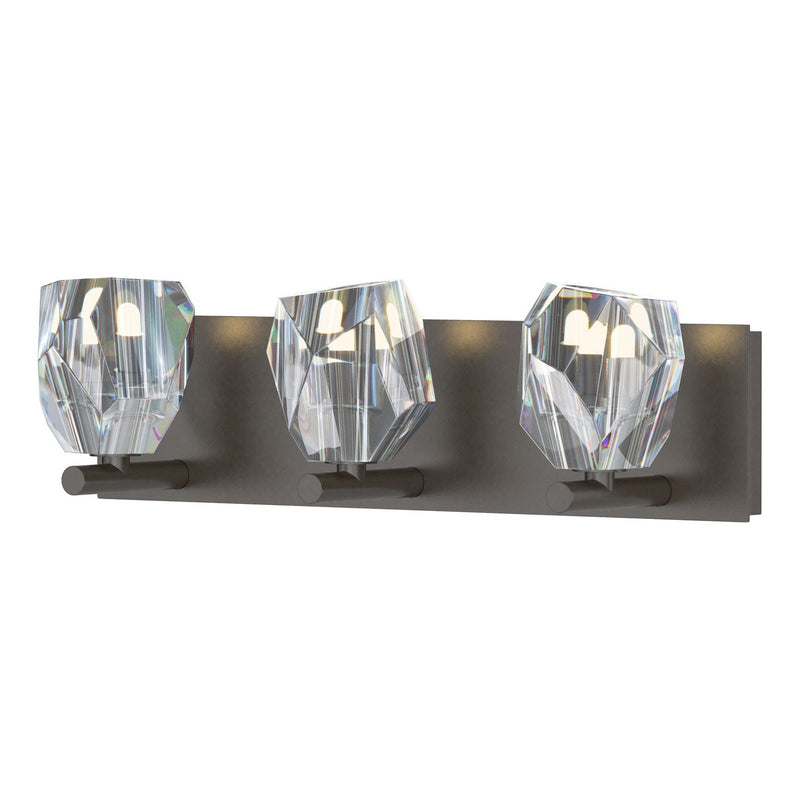 Hubbardton Forge 201322-SKT-14-CR Three Light Bath Sconce, Oil Rubbed Bronze