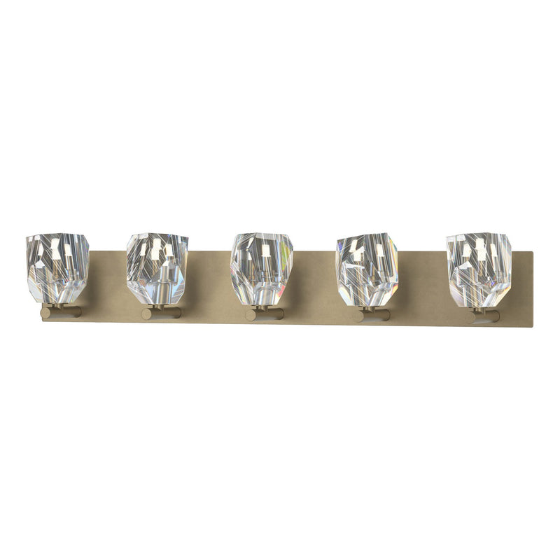 Hubbardton Forge 201323-SKT-84-CR Five Light Bath Sconce, Soft Gold
