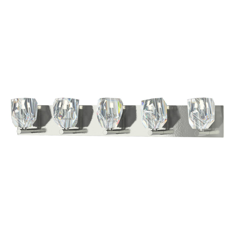 Hubbardton Forge 201323-SKT-85-CR Five Light Bath Sconce, Sterling