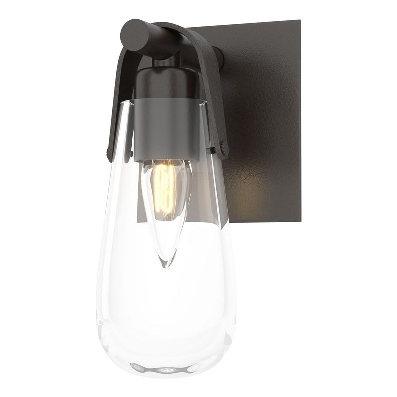 Hubbardton Forge 201330-SKT-14-ZM0718 One Light Bath Sconce, Oil Rubbed Bronze