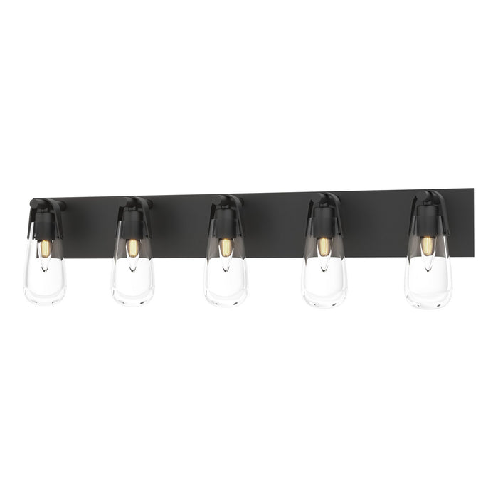 Hubbardton Forge 201333-SKT-10-ZM0718 Five Light Bath Sconce, Black