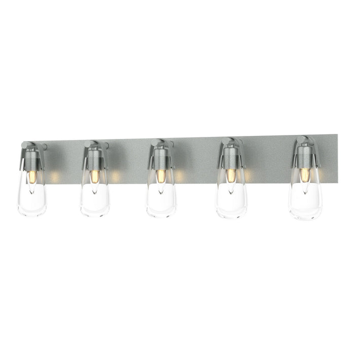 Hubbardton Forge 201333-SKT-82-ZM0718 Five Light Bath Sconce, Vintage Platinum