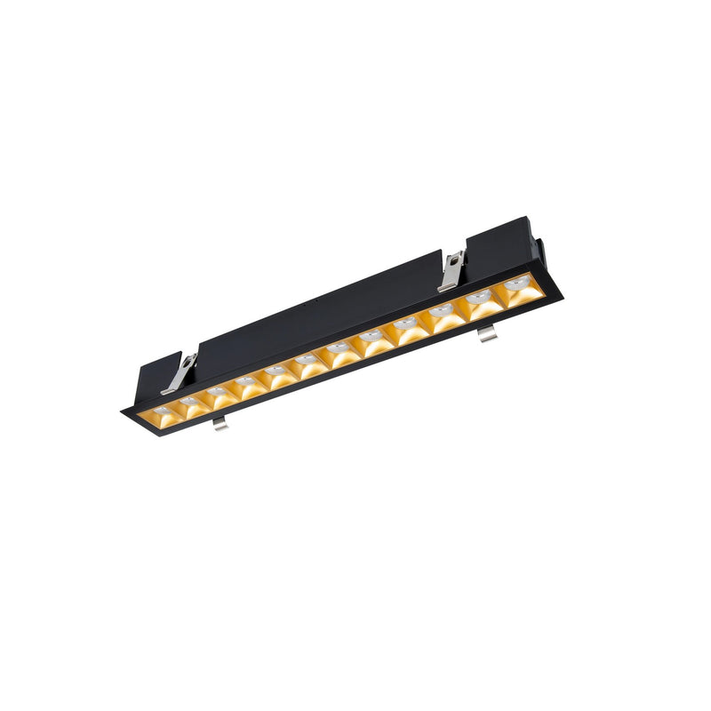 W.A.C. Lighting R1GDT12-N930-GLBK LED Downlight Trim, Gold/Black