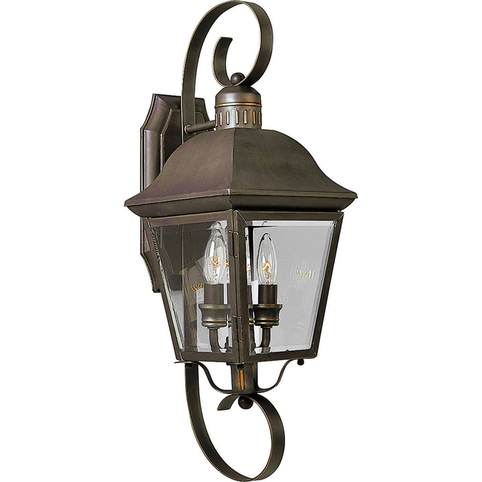 Progress Lighting P5688-20 Two Light Wall Lantern, Antique Bronze