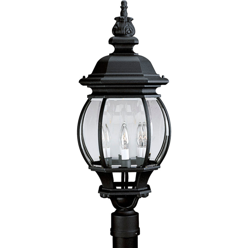 Progress Lighting P5401-31 Four Light Post Lantern, Textured Black