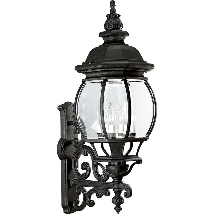 Progress Lighting P5701-31 Four Light Wall Lantern, Textured Black