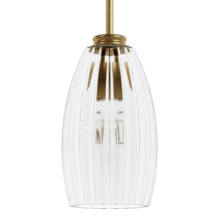 Hunter 13158 One Light Pendant, Luxe Gold