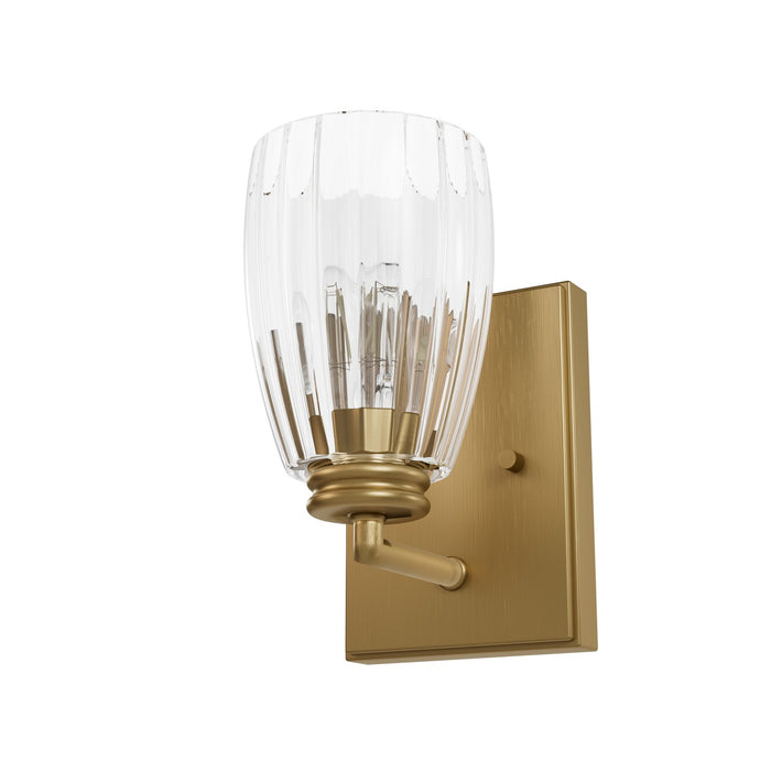 Hunter 13196 One Light Wall Sconce, Luxe Gold