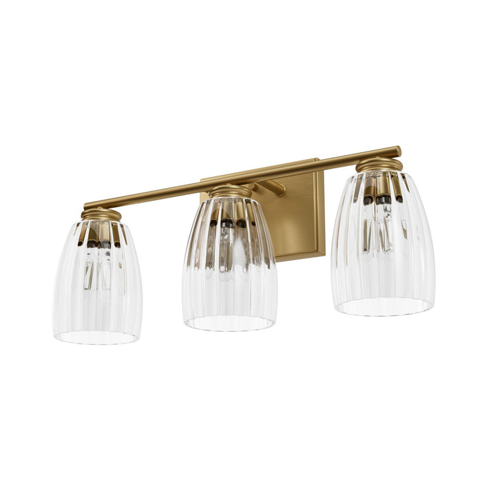 Hunter 13204 Three Light Bathroom Vanity, Luxe Gold