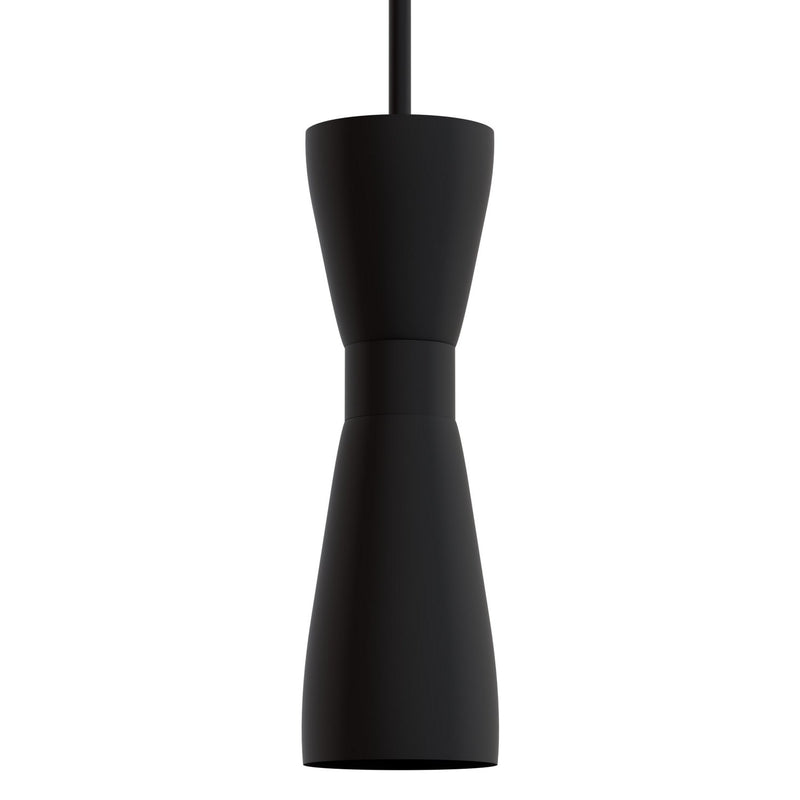 Hunter 19827 One Light Mini Pendant, Matte Black