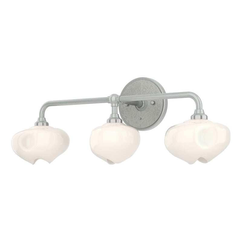 Hubbardton Forge 201342-SKT-82-85-FD0710 Three Light Bath Sconce, Vintage Platinum