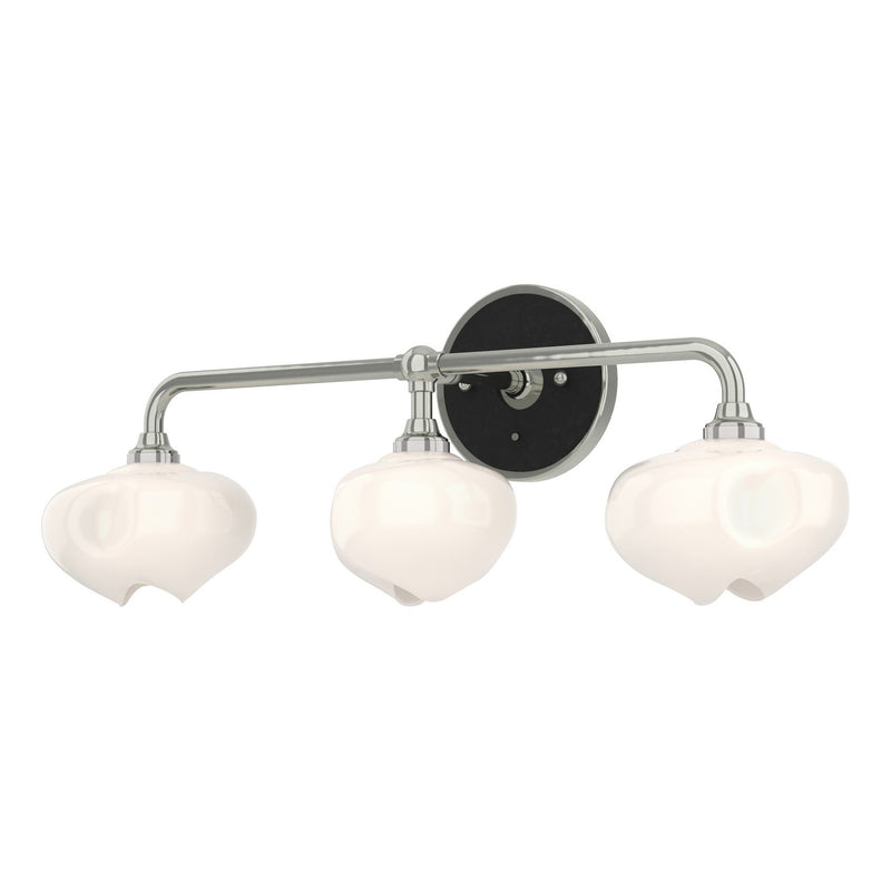 Hubbardton Forge 201342-SKT-85-85-FD0710 Three Light Bath Sconce, Sterling