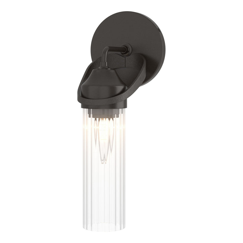 Hubbardton Forge 201344-SKT-14-ZM0634 One Light Bath Sconce, Oil Rubbed Bronze