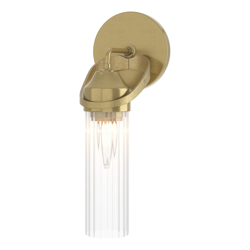 Hubbardton Forge 201344-SKT-86-ZM0634 One Light Bath Sconce, Modern Brass