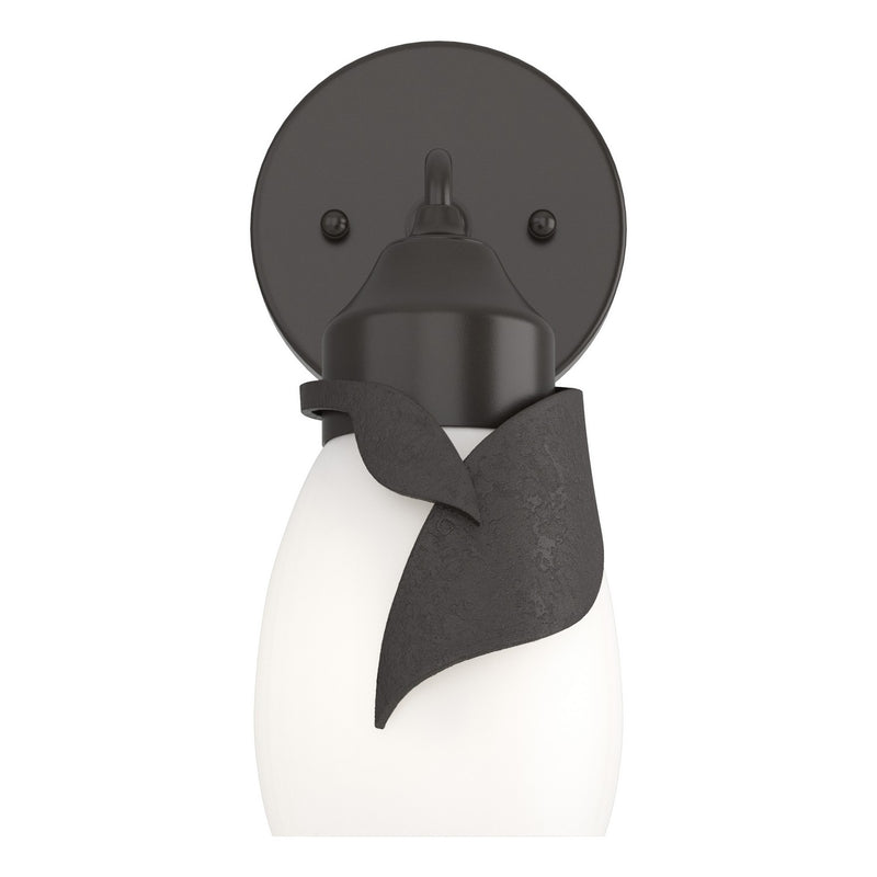 Hubbardton Forge 201350-SKT-14-GG0330 One Light Bath Sconce, Oil Rubbed Bronze