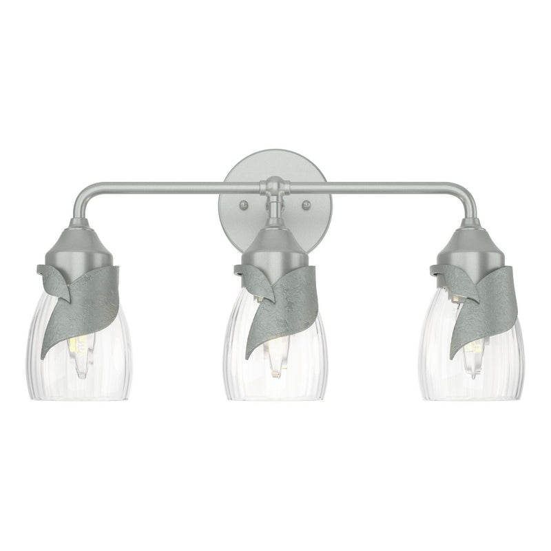 Hubbardton Forge 201352-SKT-82-LL0330 Three Light Bath Sconce, Vintage Platinum