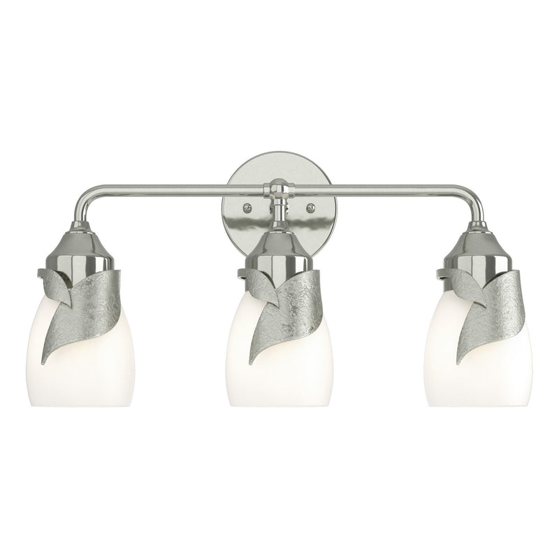 Hubbardton Forge 201352-SKT-85-GG0330 Three Light Bath Sconce, Sterling