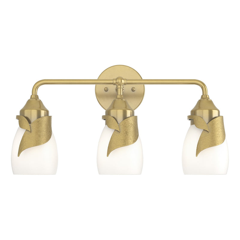 Hubbardton Forge 201352-SKT-86-GG0330 Three Light Bath Sconce, Modern Brass