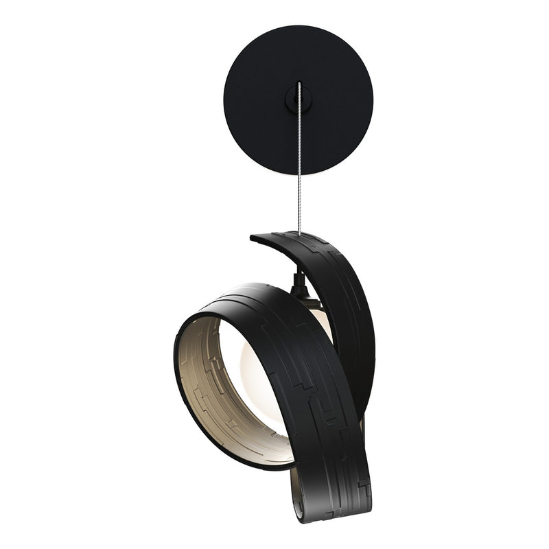 Hubbardton Forge 201353-SKT-10-GG0711 LED Wall Sconce, Black