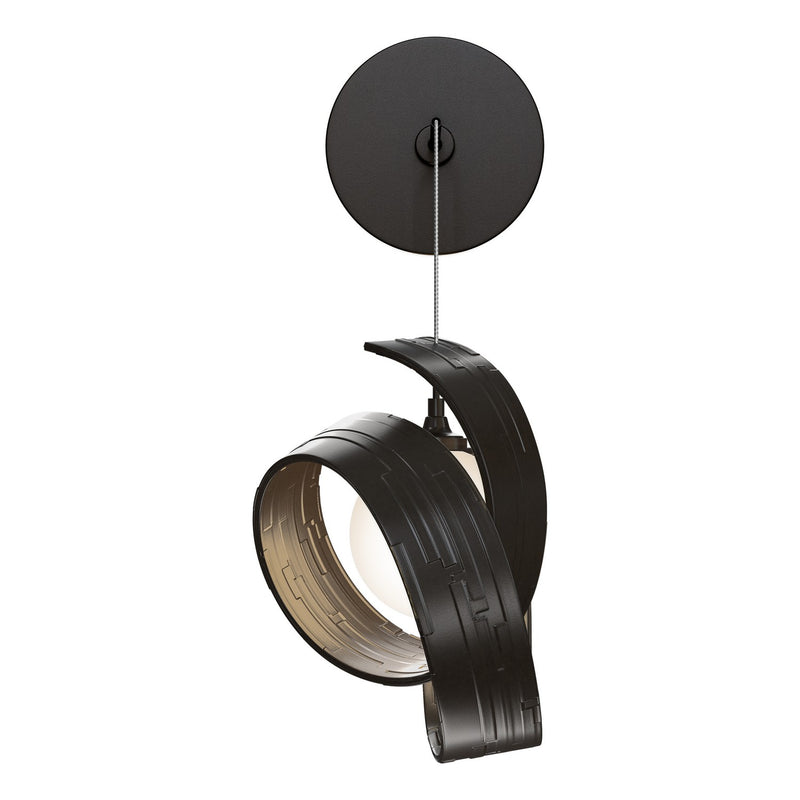 Hubbardton Forge 201353-SKT-14-GG0711 LED Wall Sconce, Oil Rubbed Bronze