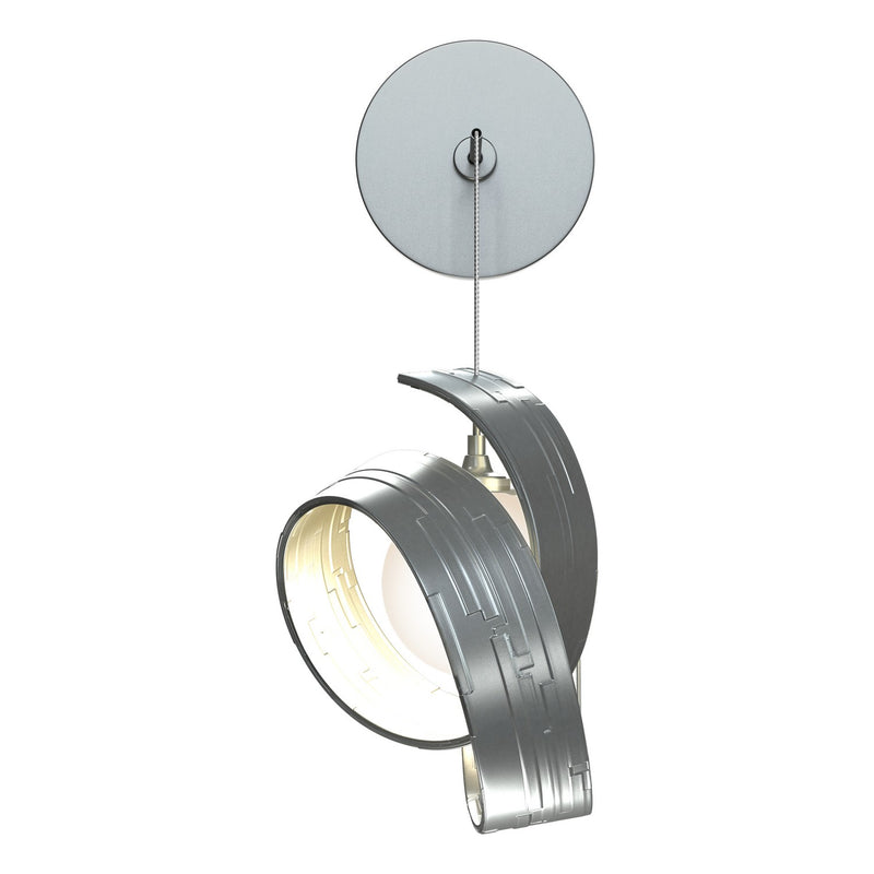 Hubbardton Forge 201353-SKT-82-GG0711 LED Wall Sconce, Vintage Platinum