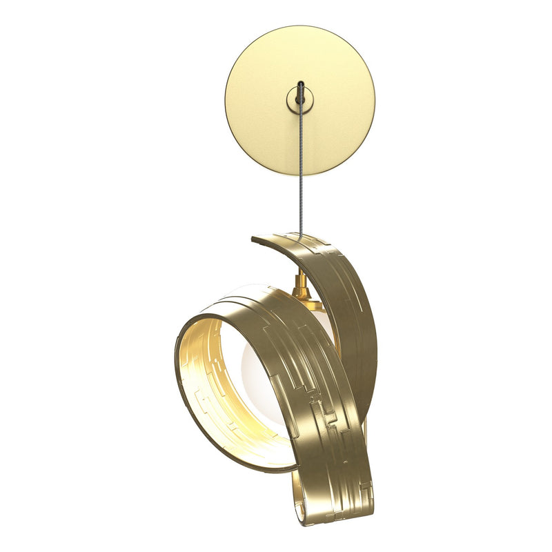Hubbardton Forge 201353-SKT-86-GG0711 LED Wall Sconce, Modern Brass