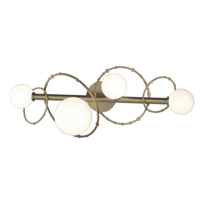 Hubbardton Forge 201361-SKT-84-GG0712 Four Light Bath Sconce, Soft Gold