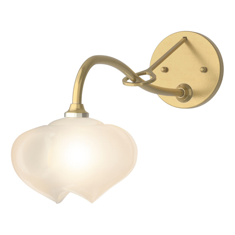 Hubbardton Forge 201371-SKT-86-FD0710 One Light Wall Sconce, Modern Brass