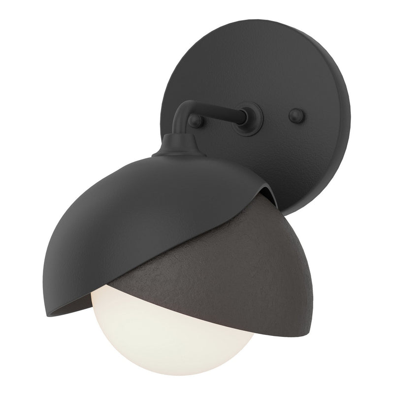 Hubbardton Forge 201374-SKT-10-14-GG0711 One Light Bath Sconce, Black