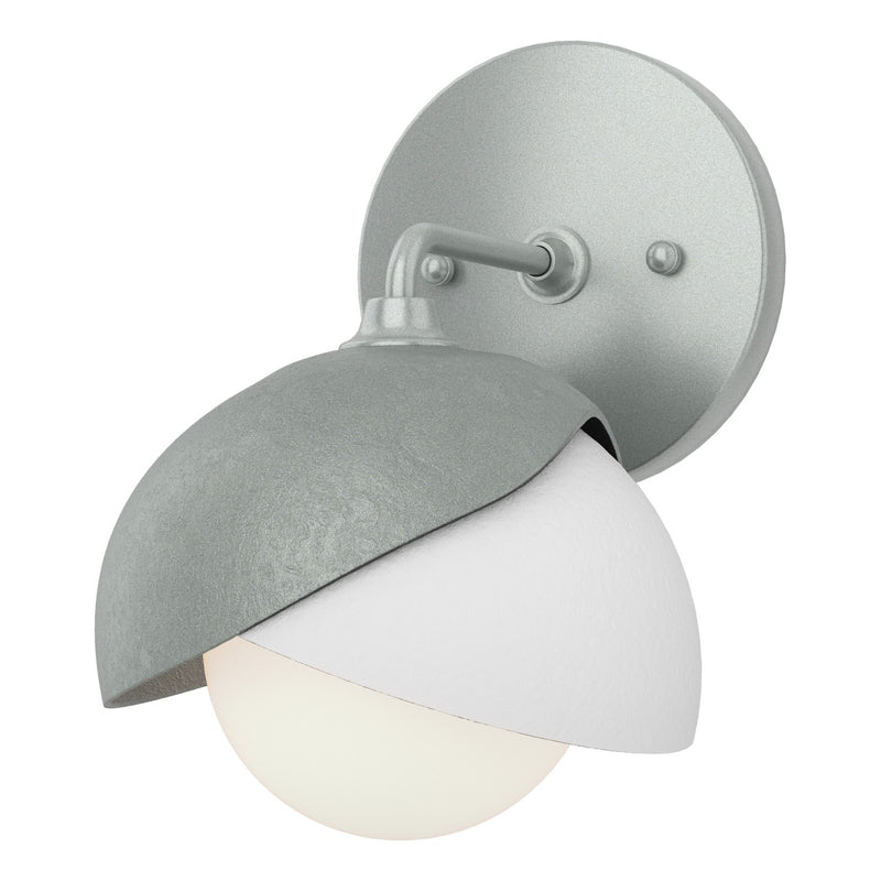 Hubbardton Forge 201374-SKT-82-02-GG0711 One Light Wall Sconce, Vintage Platinum