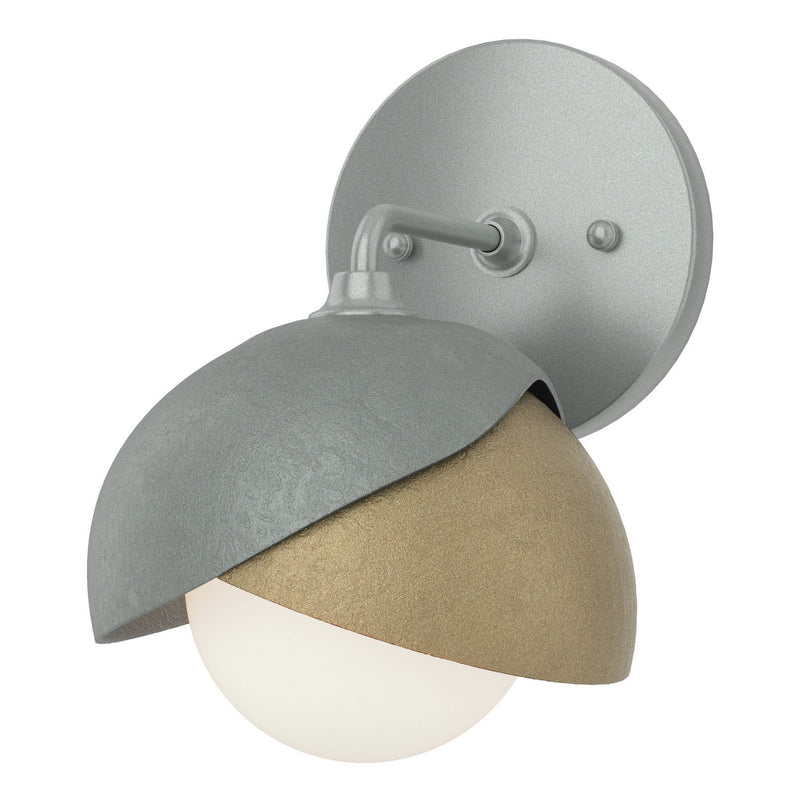 Hubbardton Forge 201374-SKT-82-84-GG0711 One Light Bath Sconce, Vintage Platinum
