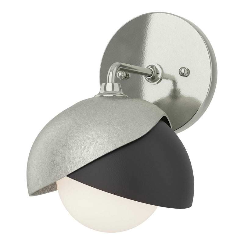 Hubbardton Forge 201374-SKT-85-85-GG0711 One Light Bath Sconce, Sterling