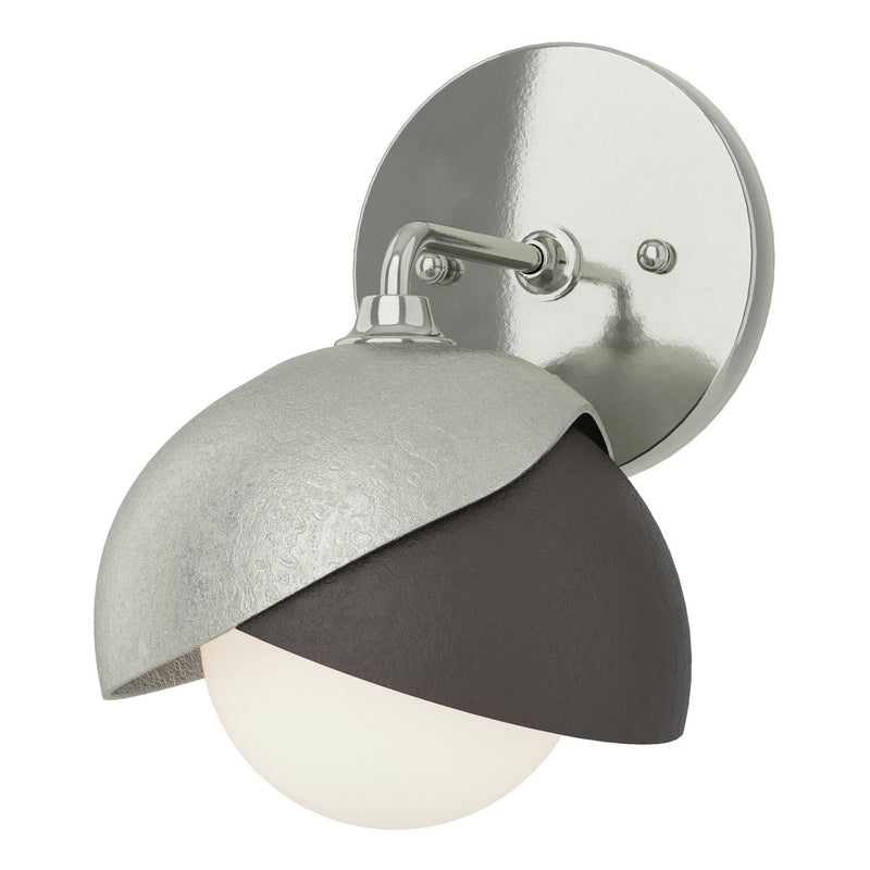 Hubbardton Forge 201374-SKT-85-14-GG0711 One Light Bath Sconce, Sterling