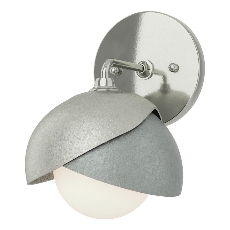 Hubbardton Forge 201374-SKT-85-82-GG0711 One Light Bath Sconce, Sterling
