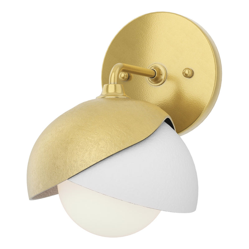 Hubbardton Forge 201374-SKT-86-02-GG0711 One Light Wall Sconce, Modern Brass