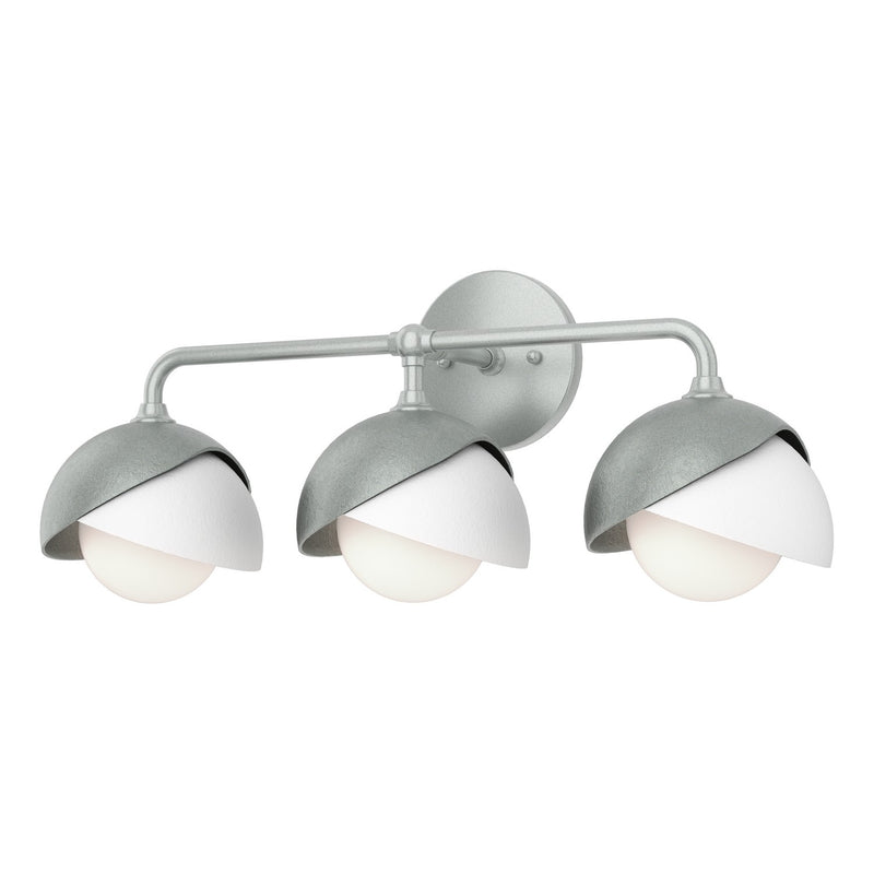Hubbardton Forge 201375-SKT-82-02-GG0711 Three Light Wall Sconce, Vintage Platinum