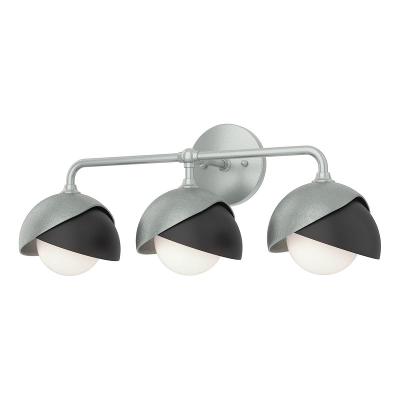 Hubbardton Forge 201375-SKT-82-10-GG0711 Three Light Bath Sconce, Vintage Platinum