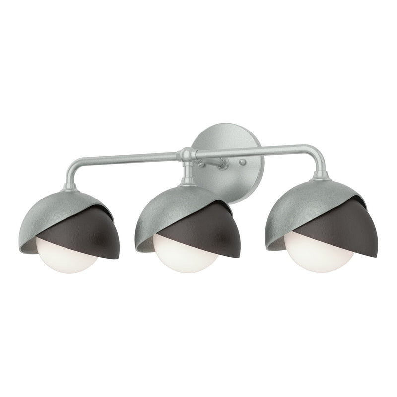 Hubbardton Forge 201375-SKT-82-14-GG0711 Three Light Bath Sconce, Vintage Platinum